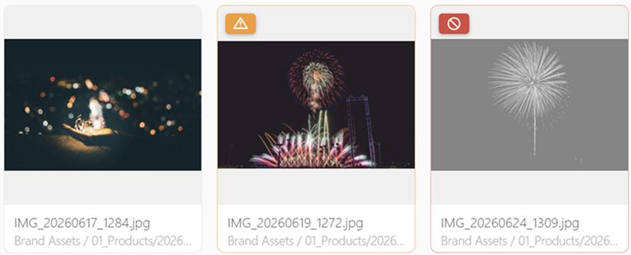 Three thumbnails with usage badges — permission required and do not use are visible at a glance